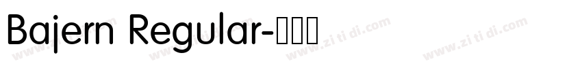 Bajern Regular字体转换 Bajern Regular字体转换